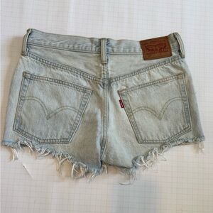 Levi's Light Blue Jean Cut Off Shorts for Women
